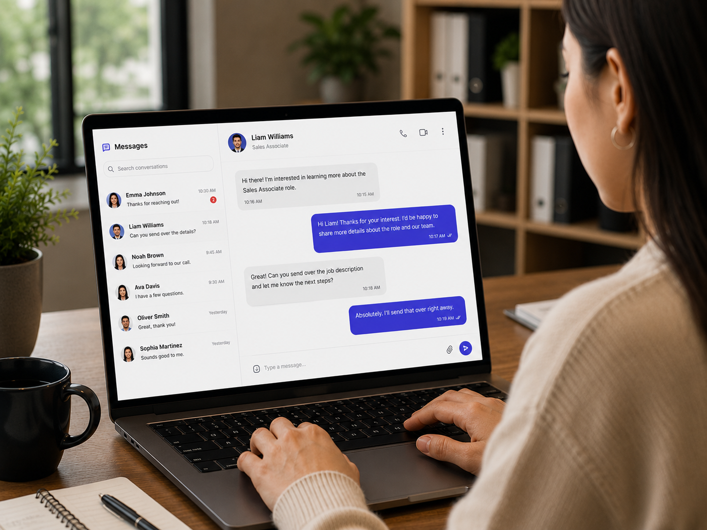 iPloy employer messaging dashboard preview